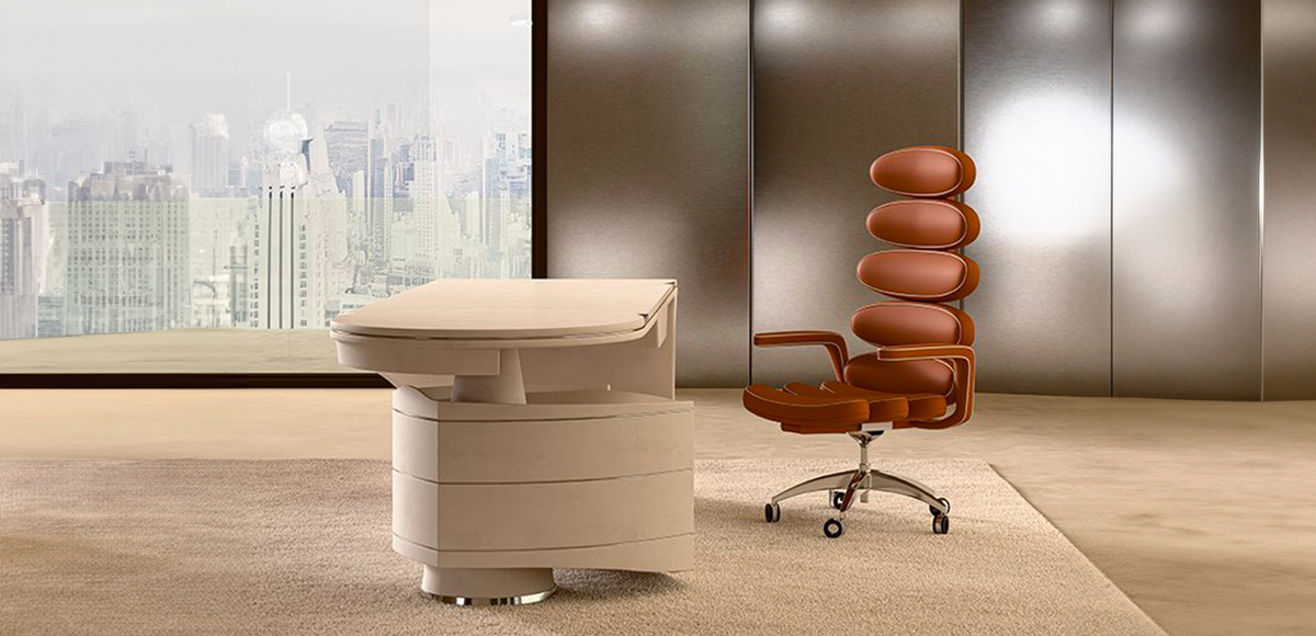 leather office chair Airone Mascheroni