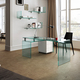 Rialto glass desk Fiam